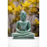 ราคา พระปางสมาธิ หินเขียว หินอเวจูลีน ขนาดหน้าตัก7นิ้ว พระแกะสลักหิน งานศิลปะ มีฝีมือ (3848466500)