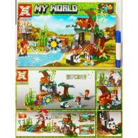 ราคา firstbuy_ตัวต่อเลโก้จีน SX 1028 ชุดมายคราฟ สวนแพนด้า จำนวน 244 ชิ้น ของสะสม (5160334027)