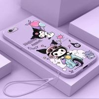 ราคา ปลอกสําหรับiphone 6 6s 6 Plus 6s Plus iPhone 7 8 Plus 5Sเคสโทรศัพท์การ์ตูนอะนิเมะKuromiพร้อมเชือกเส้นเล็กความงามสําหรับสาวซิลิโคนTPU Soft Shellออกแบบใหม่กันกระแทกกรณี (26881759183)