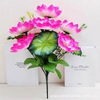 ราคา ดอกบัวไหว้พระ ช่อใหญ่ 1ช่อมีหลายก้าน ดอกบัวปลอม (25087990047)