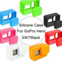 ราคา เคสซิลิโคน +ฝาปิดเลนส์ ครอบป้องกัน Silicone Protective Skin Case+Lens Cover For GoPro Hero 5/6/7 (2058586846)