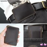 ราคา กระเป๋าคาดเอว LEMONTRE ผลิตจากหนังวัวแท้ ดีไซน์วินเทจ พกพาสะดวก (26293836115)