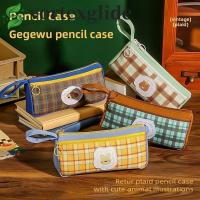 ราคา กระแสน้ําวนเกลน กระเป๋าปากกาลายสก๊อตวินเทจ,ผ้าลายตารางย้อนยุคตารางกระเป๋าเครื่องเขียน,สไตล์อเมริกันสัตว์น่ารักการ์ตูนความจุขนาดใหญ่กระเป๋าดินสอนั (58005566503)