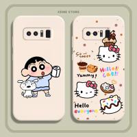 ราคา เคส Samsung Note 8 พิมพ์ลาย shin hello kitty โดราเอมอน (41663502340)