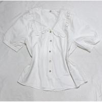 ราคา เสื้อสีขาวคอปกแขนตุ๊กตา (55502630445)