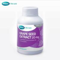 ราคา MEGA We care เมก้าวีแคร์ GRAPE SEED 20 mg (60 's) สารสกัดจากเมล็ดองุ่น 20 มก. 60 เม็ด (GR260M) (29906186551)