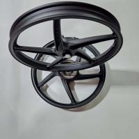 ราคา 2022 เวฟ110i ล้อแม็ก WAVE110i *** 2022 LED รุ่นมีสายไมล์ *** 5ก้าน ดำเทา ขอบ17 + ลูกปืน + บูชกลางล้อ พร้อมใส (19241155563)