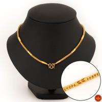 ราคา LSW สร้อยคอทองคำแท้ 1 บาท (15.16 กรัม) ลาย ซีตรองโปร่งคั่นปล้อง NF-161 (24850904970)