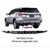 ราคา คิ้วฝาท้ายมีไฟ fortuner legender led สีดำเงา ปี2020 2021 คิ้วฝากระโปรงท้ายมีไฟ led (25658737035)