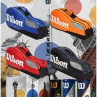 ราคา Wilson กระเป๋าไม้เทนนิสไหล่เดียว 4 ใบ 4 สี (25029210626)