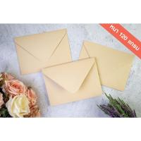 ราคา ซองพรีเมียม ไร้กลิ่นสี สีอัลมอนด์ เบจ ขนาด 5x7 นิ้ว หนา 120 แกรม!! ทรงยุโรป ซองการ์ดแต่งงาน 50 ใบ (20663192514)
