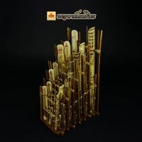 ราคา อังกะลุงไม้ไผ่ลาย รางไม้สัก เสียงไทย 14 ตับ เกรดประกวด (6331330757)