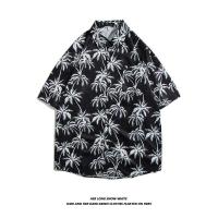 ราคา เสื้อลายดอก เสื้อไปทะเล เสื้อเชิ้ตลายดอกแขนสั้นลายดอกไม้สำหรับผู้ชายแนวอินเทรนด์แบบบาง (50355180966)