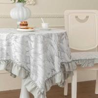 ราคา 2025 ใหม่สไตล์ฝรั่งเศสสีขาวครีมผ้าปูโต๊ะสวนศิลปะย้อนยุครอบโต๊ะรับประทานอาหารโต๊ะกาแฟปกผ้าขนหนูยาวผ้าปูโต๊ะ (46951967630)