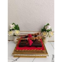 ราคา มีดดาบ 3 นิ้วเหล็กน้ำพี้พร้อมฐานวาง (40404691827)