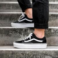 ราคา รองเท้า Vans Old Skool Platform Black/White ของแท้ (48004978187)