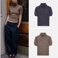 ราคา เสื้อกันหนาวแขนสั้นสไตล์ยุโรป-อเมริกัน มีพัฟ เหมาะสำหรับฤดูใบไม้ร่วง (52953217556)