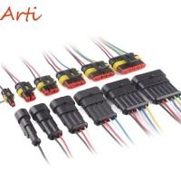 ราคา ARTI ปลั๊กขั้วต่อไฟฟ้ารถจักรยานยนต์เพื่อวาดและใส่ 1P 2P 3P 4P 5P 1 2 3 4 5 6 Way สายชายหญิงอะแดปเตอร์ลวด (50704934590)