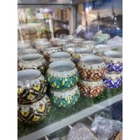 ราคา แก้วเบญจรงค์ ขนาดเล็ก ใส่น้ำ-อาหาร กรงนกหัวจุก ราคาต่อคู่ (29822625811)