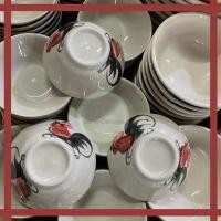 ราคา ‼️‼️ชามตราไก่ลำปาง ชามตราไก่ทรงโบราณ ชามก๋วยเตี๋ยว (สามารถเข้าไมโครเวฟได้) (15804630007)