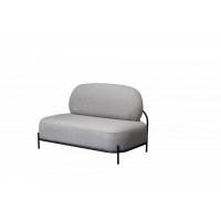 ราคา modernform โซฟา 2ที่นั่ง รุ่น SC เฟรมไม้ ขาเหล็กสีดำ หุ้มผ้าสีเทา (14324326623)