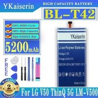 ราคา 5200mAh BL-T42 Battery for LG V50 ThinQ 5G LM-V500 V500N V500EM v500xm High Quality Replacement Accumulator (28736420024)