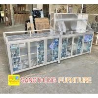 ราคา ชุดครัวอลูมิเนียมสำเร็จรูป ตู้เคาน์เตอร์ ขนาด 120 ซม. อ่าง 2 หลุมรุ่นสูง พร้อมกับ ตู้เคาน์เตอร์ขนาด 120 ซม.หน้ากระเบื้อง (22951045673)