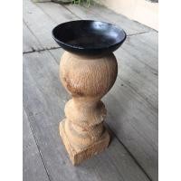 ราคา เชิงเทียนไม้สักทรงกระบอก (3945209091)