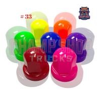 ราคา ครอบน็อตล้อ พลาสติก เบอร์ 33 ใส่ 10 น็อต วิคเตอร์/เดก้าใหม่ (หนึ่งแผงมี 10 ตัว) (57854421272)