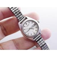 ราคา นาฬิกา Vintage มือสองญี่ปุ่น Seiko 2706 0290 หน้าปัดสีขาว ผู้หญิง Automatic ทรงกลม 27mm (43622812175)