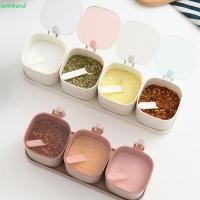 ราคา LOMBARD กล่องเครื่องเทศ, Airtight Divding Grids Seasoning Organizer, เครื่องมือเครื่องเทศ Anti Slip พลาสติกช้อนขวดเครื่องปรุงรสเก็บอาหาร (51103318305)