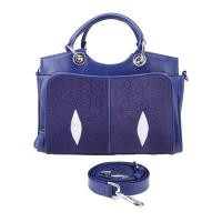 ราคา กระเป๋า กระเป๋าหนังปลากระเบนผสมหนังวัวแท้ ทรงถือ/สายสะพาย รุ่น SP 02 (1610657387)