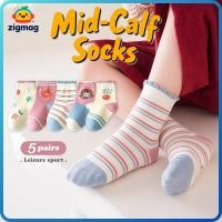 ราคา ถุงเท้าเด็ก ถุงเท้าข้อกลางสำหรับเด็กผู้หญิง ผ้าฝ้ายแท้ การ์ตูน สวมใส่ง่ายและสบาย (49103910532)