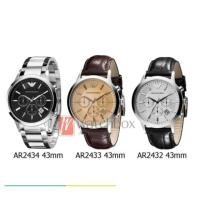 ราคา Original Armani Men's Stainless Steel Bracelet Watch AR2434 AR2433 AR2432 (29101737779)