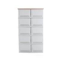 ราคา UP ตู้ลิ้นชักพลาสติก (ท๊อปไม้) SUMO-WOODTOP DUO (5 ชั้น) (621132596)