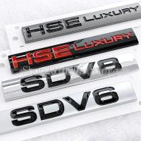 ราคา 11 ซม.ABS Bar สัญลักษณ์รถ SDV6 SDV8 HSE หรูหราสําหรับ Range Rover Discovery Sport Trunk Badge โลโก้รถสติกเกอร์ Chrome สีดําสีแดงสีขาว (55653949401)