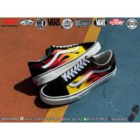 ราคา VANS OLD SKOOL FLAME BLACK -WHITE รองเท้ามือสองของแท้ รองเท้ามือสอง รองเท้าVans Vansมือสอง รองเท้าผ้าใบ (57051419164)