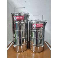 ราคา zebra ปิ่นโต14×4 /14×5 ซม.ขนาด14ซม 4,5 ชั้นตราหัวม้าลาย (50055641108)