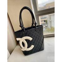 ราคา CHANEL Classic Mid-Century Style กระเป๋าหนังลูกวัว สตรี tote bag สำหรับช้อปปิ้งและพกพาสะดวก (50754467374)