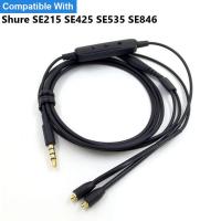 ราคา 3.5 มม.ถึง MMCX สําหรับ Shure SE215 SE425 SE535 SE846 หูฟังอัพเกรดสายพร้อมไมโครโฟนควบคุม 1.2 M สายหูฟัง (25088826712)