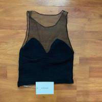 ราคา เสื้อไหมพรมแต่งชีฟองสีดำ(มือสอง) (26753102614)