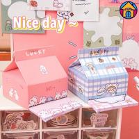 ราคา กระดาษโน๊ต กล่องนม ลายใหม่ กระดาษโน๊ตเกาหลี กาวในตัว Sticky Note 200 แผ่น memo pad มีราคาส่ง (10880071885)