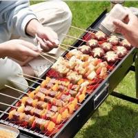 ราคา เตาย่างบาร์บีคิว เตาย่างบาร์บีคิวในครัวเรือน แคมป์ปิ้ง เตาย่างขนาดเล็ก สแตนเลส เตาพับ ชั้นวางถ่าน (28557155603)