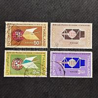 ราคา แสตมป์ไทยใช้แล้ว ปี 2511 ชุดสัปดาห์สากลแห่งการเขียนจดหมาย ครบชุด (41428262370)