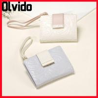 ราคา OLVIDO กระเป๋าสตางค์ใบสั้น, กระเป๋าใส่บัตรความจุสูงหลากสี, หนัง PU พร้อมกระเป๋าใส่เหรียญขนาดเล็กเชือกเส้นเล็ก (50454621186)