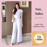 ราคา กางเกงทรงขาบานผ้าลินิน (9474752896)