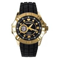 ราคา Seiko Men's Automatic Watch Black/Gold Strapรุ่นSSA076K1 (340079526)