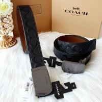 ราคา พร้อมส่งแท้ COACH CQ009 (101 ข็มขัดชายดำซีนูน กลับใช้ได้ 2 ด้านคุ้มค่ะ (28941148913)