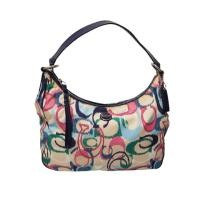 ราคา กระเป๋า Coach F24452 Signature Ikat Print Convertible Hobo Crossbody ❤️สินค้ามือสองแบรนด์แท้ (25240062424)