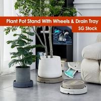 ราคา ที่วางต้นไม้พร้อมล้อและถาดระบายน้ำ ขาตั้งต้นไม้กลม ที่วางกระถางดอกไม้พร้อมล้อหมุน 360 องศา 3VJ1 (42505127029)